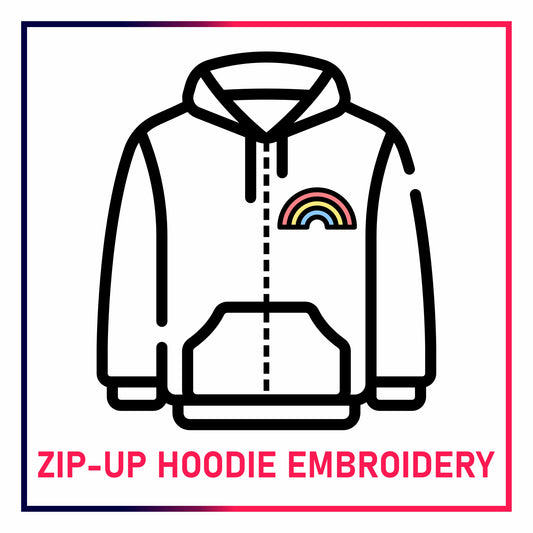 ZIP-UP HOODIE EMBROIDERY